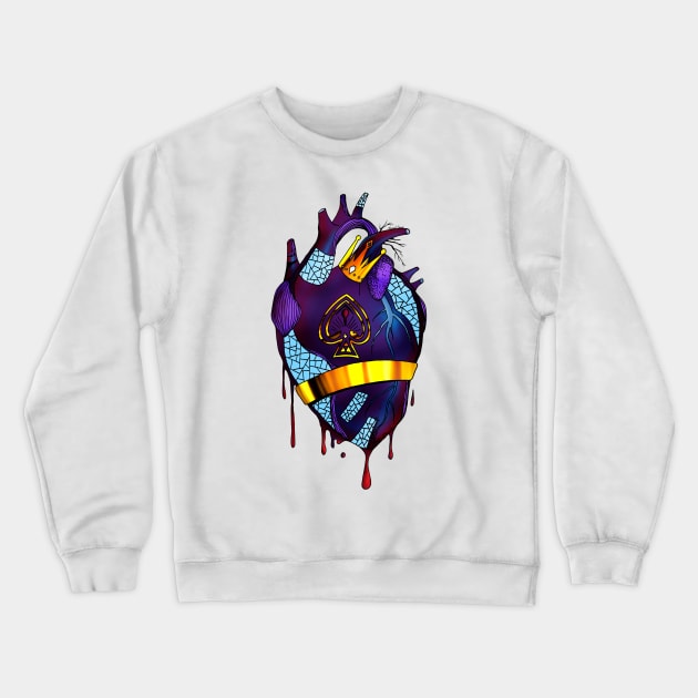 Royal Heart Crewneck Sweatshirt by kenallouis